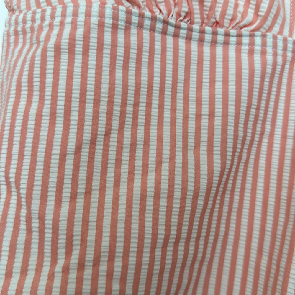 ASOS Pink Striped One Piece Swimsuit - Picture 3 of 7